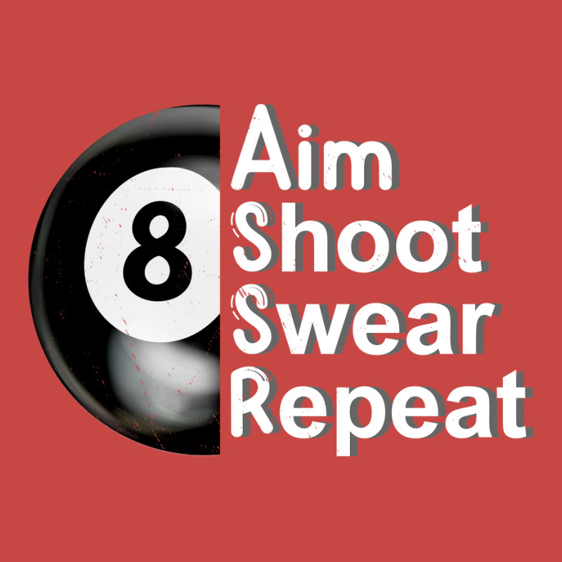 Aim Shoot Swear Repeat 8ball Pool Player Zipper Hoodie | Artistshot