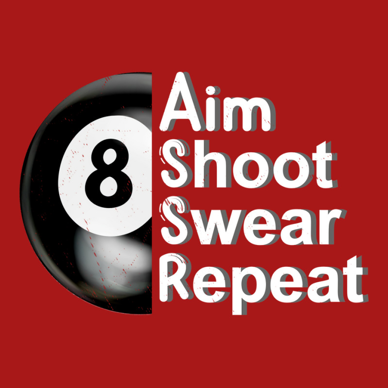 Aim Shoot Swear Repeat 8ball Pool Player Hoodie & Jogger Set | Artistshot