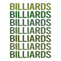 Green Text Billiards 1 Crop Top | Artistshot