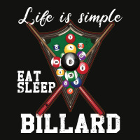 Life Is Simple Eat Sleep Billiards Scorecard Crop Tee | Artistshot