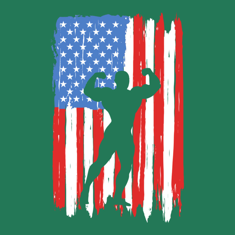 American Flag Bodybuilding Graphic Ladies Fitted T-Shirt by henyelleetchc | Artistshot