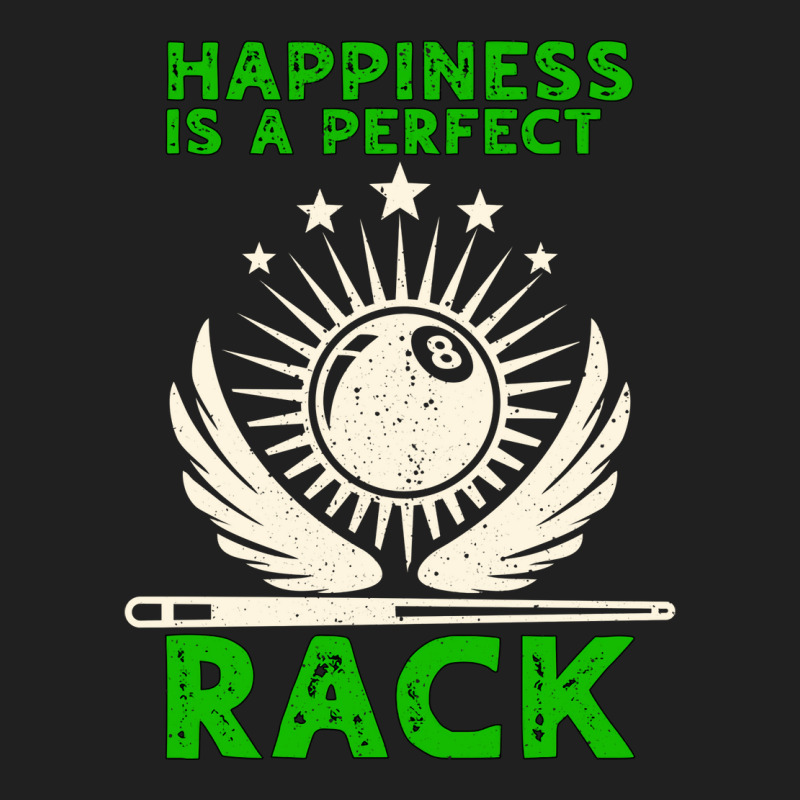 Happiness Is A Perfect Rack Billiards Ladies Polo Shirt by okatatrhliks | Artistshot