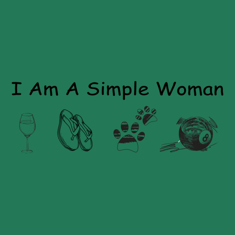 I Am A Simple Woman Billiard Ladies Fitted T-Shirt by ortmandiosesu | Artistshot