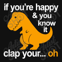 T Rex Clap Your Hands Classic Rectangle Patch | Artistshot