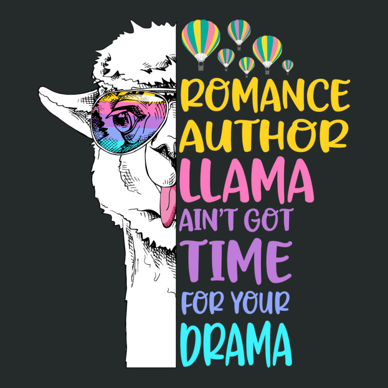 Romance Author Llama 80s Women's Triblend Scoop T-shirt by hablifruncae | Artistshot