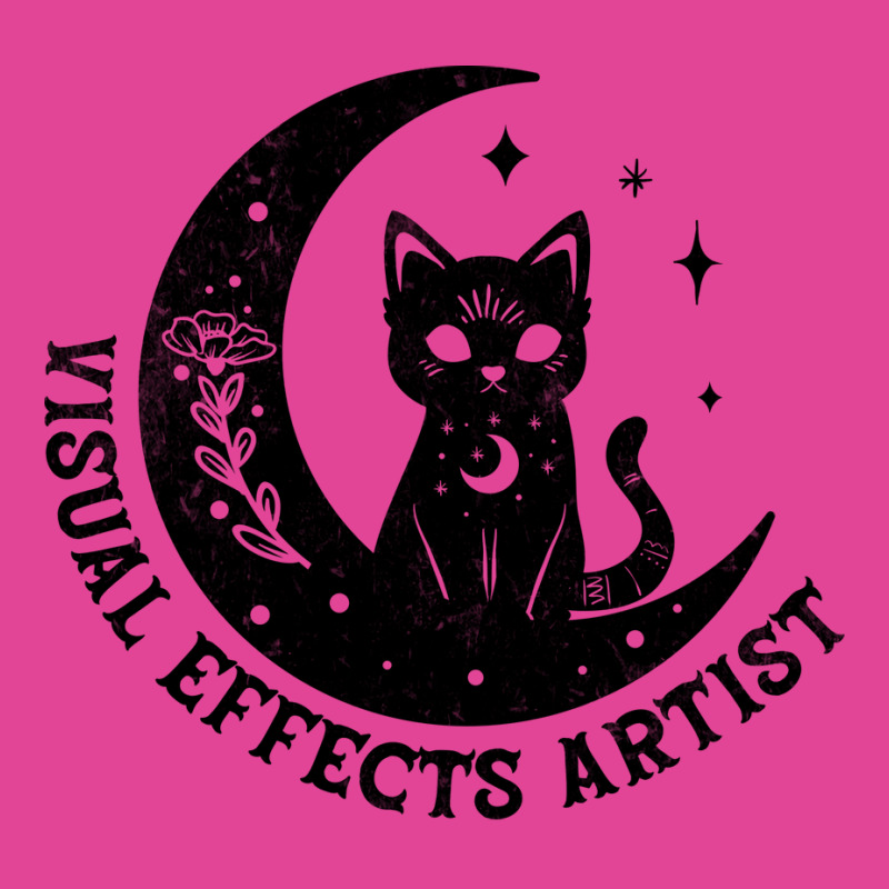 Visual Effects Artist Magical Cat On Moon Design T-shirt | Artistshot