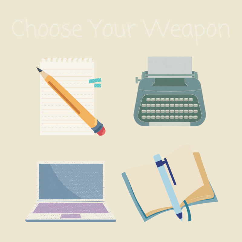 Choose Your Writing Weapon Stars Cropped Hoodie by midadorogunl | Artistshot