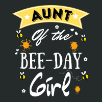 Aunt Of The Bee Day Girl Cute Bee Day Family Party Women's Triblend Scoop T-shirt | Artistshot