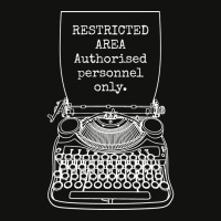 Funny Writer Author Novelist Authorised Personnel Scorecard Crop Tee | Artistshot