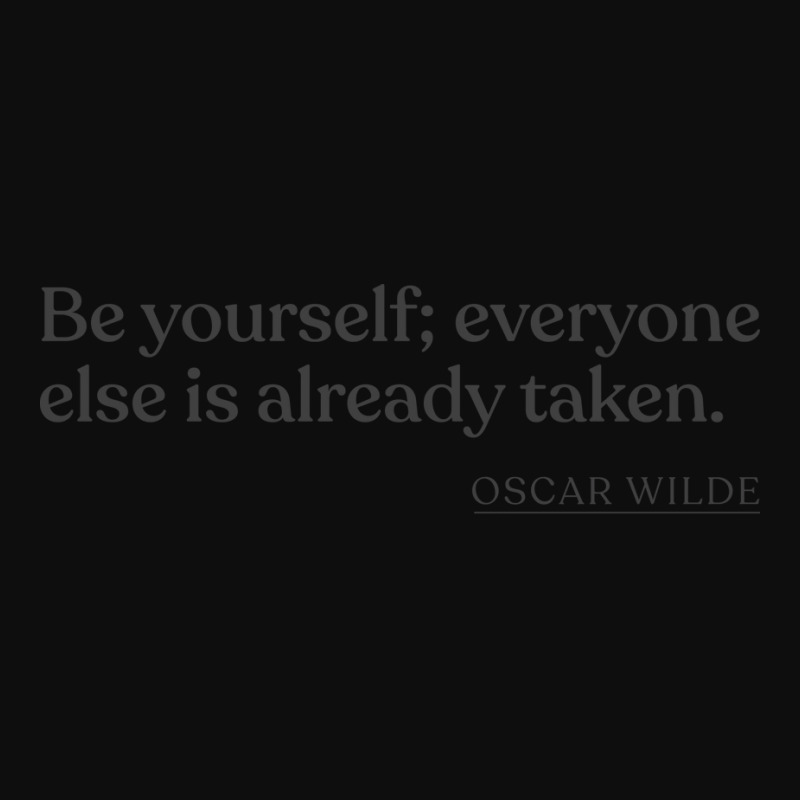 Oscar Wilde Be Yourself Everyone Else Is Already T Crop Top by rmehavoliow | Artistshot