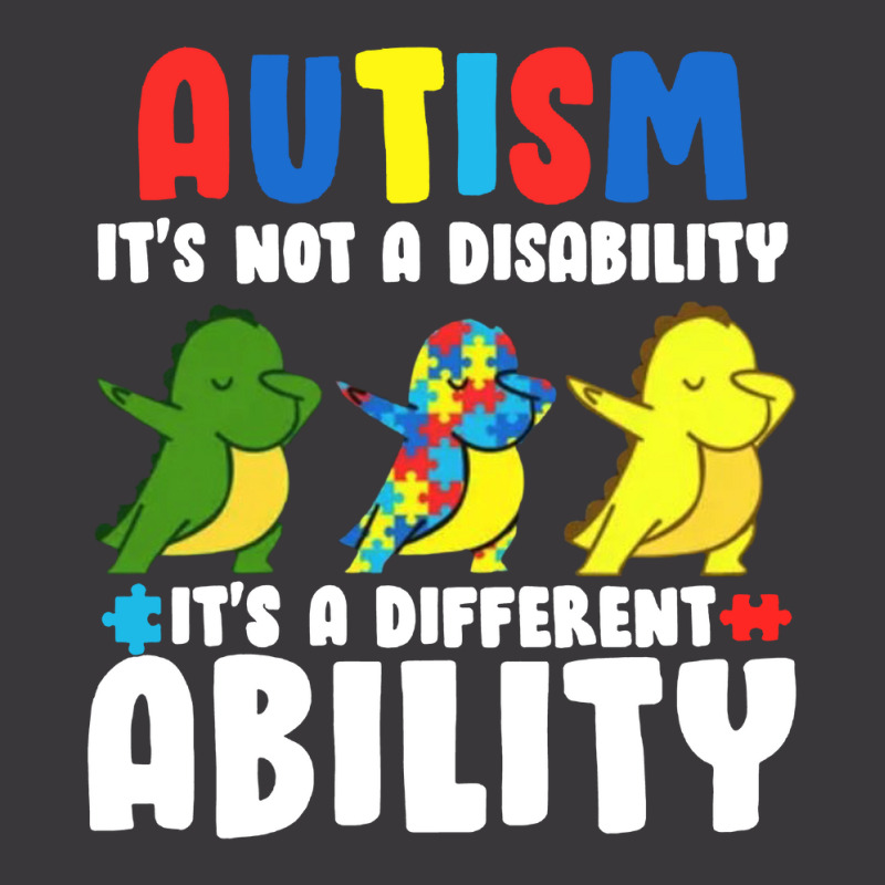 It's Not A Disability Ability Autism Dinosaur Ladies Curvy T-Shirt by saterseim | Artistshot