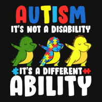 It's Not A Disability Ability Autism Dinosaur Scorecard Crop Tee | Artistshot