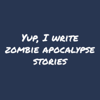 Yup I Write Zombie Apocalypse Stories Love Men Denim Jacket | Artistshot