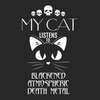 My Cat Listens To Blackened Atmospheric Death Meta Men's T-shirt Pajama Set | Artistshot