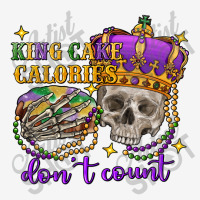 King Cake Calories Don't Count Skull Drawstring Bags | Artistshot