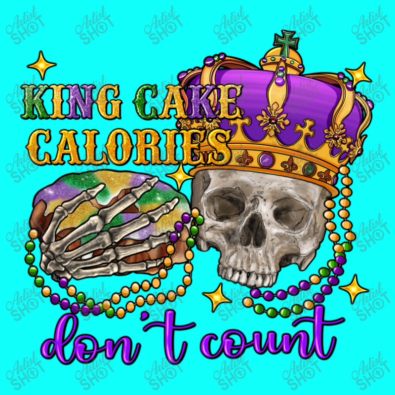 King Cake Calories Don't Count Skull Throw Pillow | Artistshot