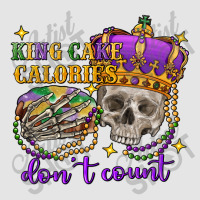 King Cake Calories Don't Count Skull Medium-length Apron | Artistshot