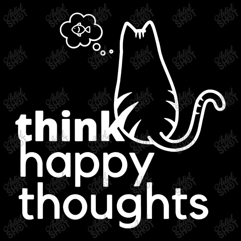 Think Happy Thoughts Cute Cat Youth Sweatshirt | Artistshot