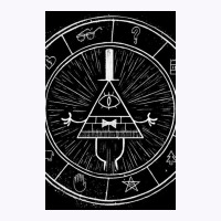 Gravity Falls Bill Cipher   White On Black Tank Top | Artistshot