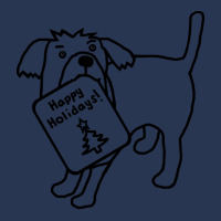 Cute Dog Says Happy Holidays Christmas Minimal Sum Men Denim Jacket | Artistshot