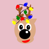 Cute Christmas Reindeer With Christmas Lights Desi Adjustable Cap | Artistshot