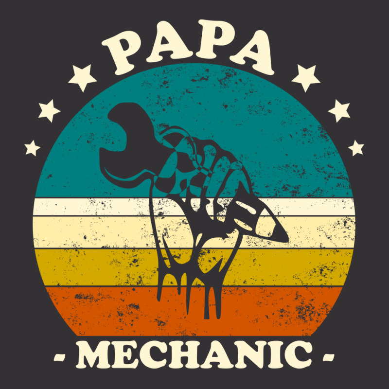 Papa Mechanic Vintage Red Vintage Hoodie | Artistshot