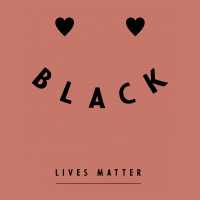 Simple Black Lives Matter In Black And White Letters - Protest Gifts Cropped Sweater | Artistshot