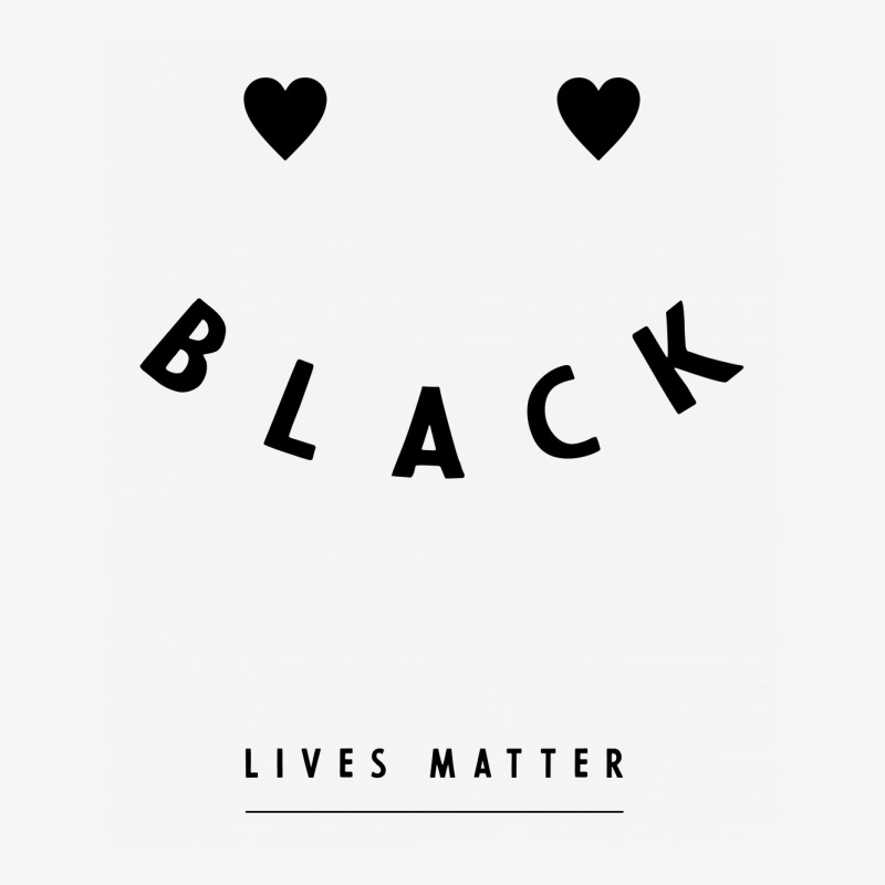 Simple Black Lives Matter In Black And White Letters - Protest Gifts Ladies Polo Shirt by Diogo Calheiros | Artistshot