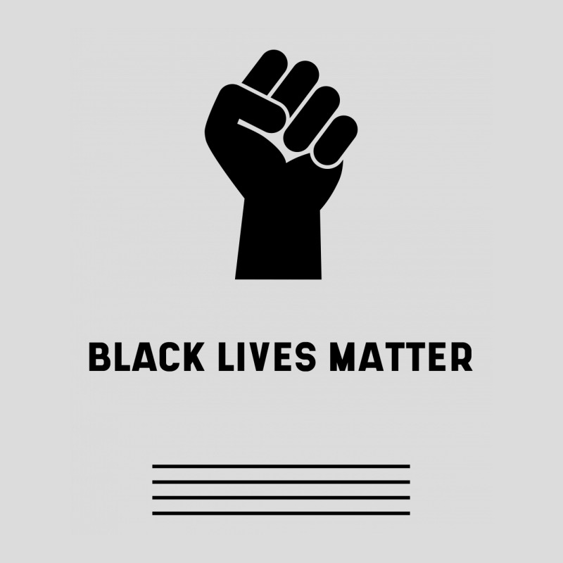 Simple Black Lives Matter In Black And White Letters - Protest Gifts Men's Polo Shirt by Diogo Calheiros | Artistshot