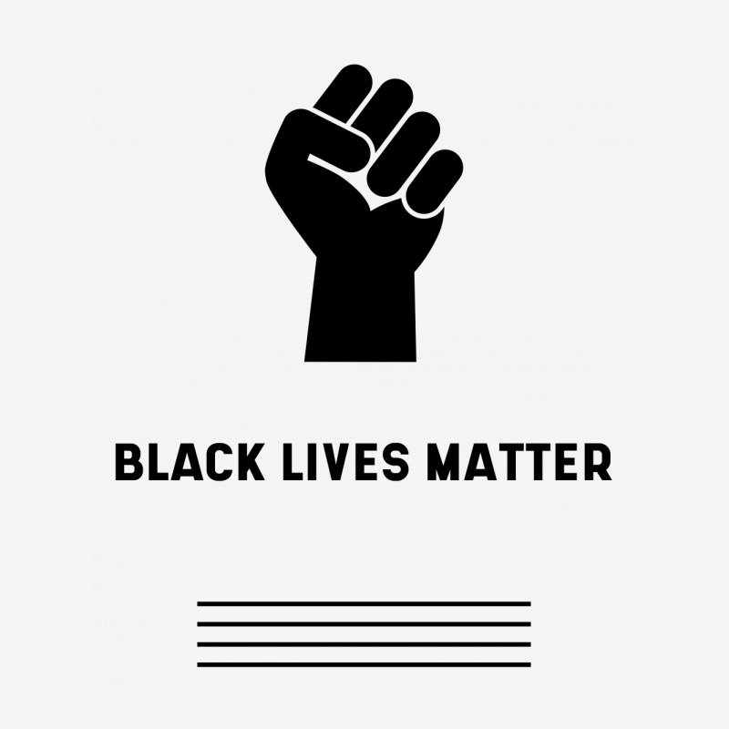 Simple Black Lives Matter In Black And White Letters - Protest Gifts Classic T-shirt by Diogo Calheiros | Artistshot