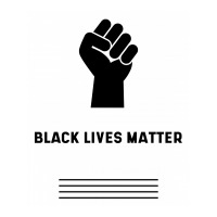 Simple Black Lives Matter In Black And White Letters - Protest Gifts V-neck Tee | Artistshot