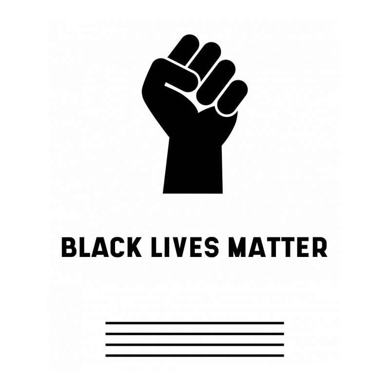 Simple Black Lives Matter In Black And White Letters - Protest Gifts V-Neck Tee by Diogo Calheiros | Artistshot