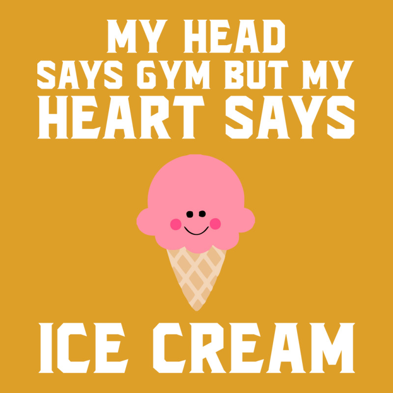 My Head Says Gym But My Heart Says Ice Cream Red T-shirt | Artistshot