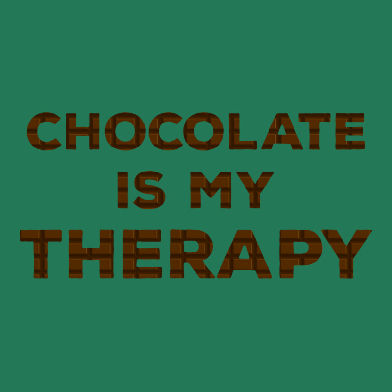 Chocolate Is My Therapy Love Ladies Fitted T-Shirt by ghidechabiq | Artistshot