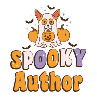 Spooky Author Halloween Costume Dog Blue 3/4 Sleeve Shirt | Artistshot