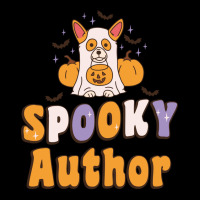 Spooky Author Halloween Costume Dog Blue Men's Long Sleeve Pajama Set | Artistshot