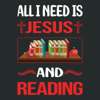 Funny Jesus Reading Book Books Green Women's Triblend Scoop T-shirt | Artistshot