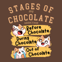 Stages Of My Chocolate Addiction Blue T-shirt | Artistshot