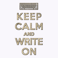 Keep Calm And Write On Vintage Tank Top | Artistshot