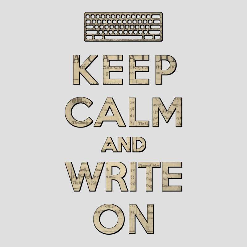 Keep Calm And Write On Vintage V-neck Tee | Artistshot