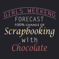 Girls Weekend Forecast Scrapbooking With Chocolate Unisex Sherpa-lined Denim Jacket | Artistshot