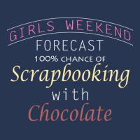 Girls Weekend Forecast Scrapbooking With Chocolate Men Denim Jacket | Artistshot