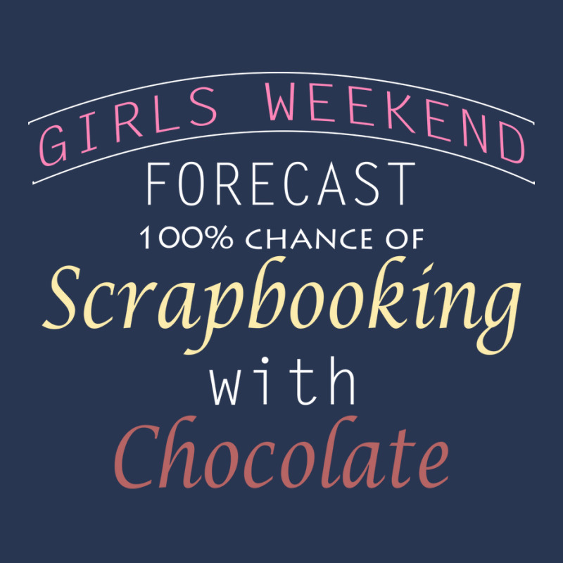 Girls Weekend Forecast Scrapbooking With Chocolate Men Denim Jacket by volnybareenb | Artistshot