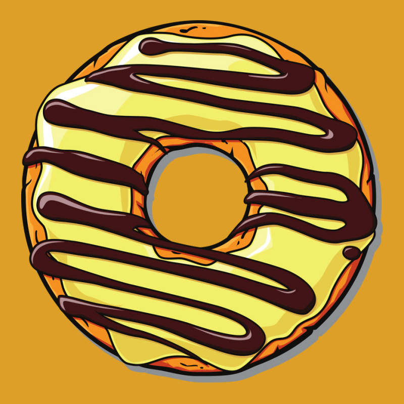 Yellow Donut Doughnut Chocolate Icing Frosting Gir T-shirt | Artistshot