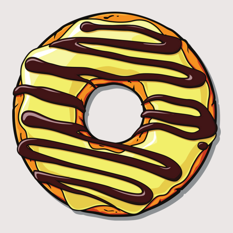 Yellow Donut Doughnut Chocolate Icing Frosting Gir Pocket T-shirt | Artistshot