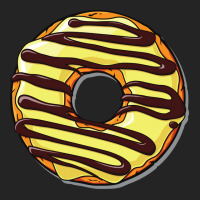 Yellow Donut Doughnut Chocolate Icing Frosting Gir 3/4 Sleeve Shirt | Artistshot