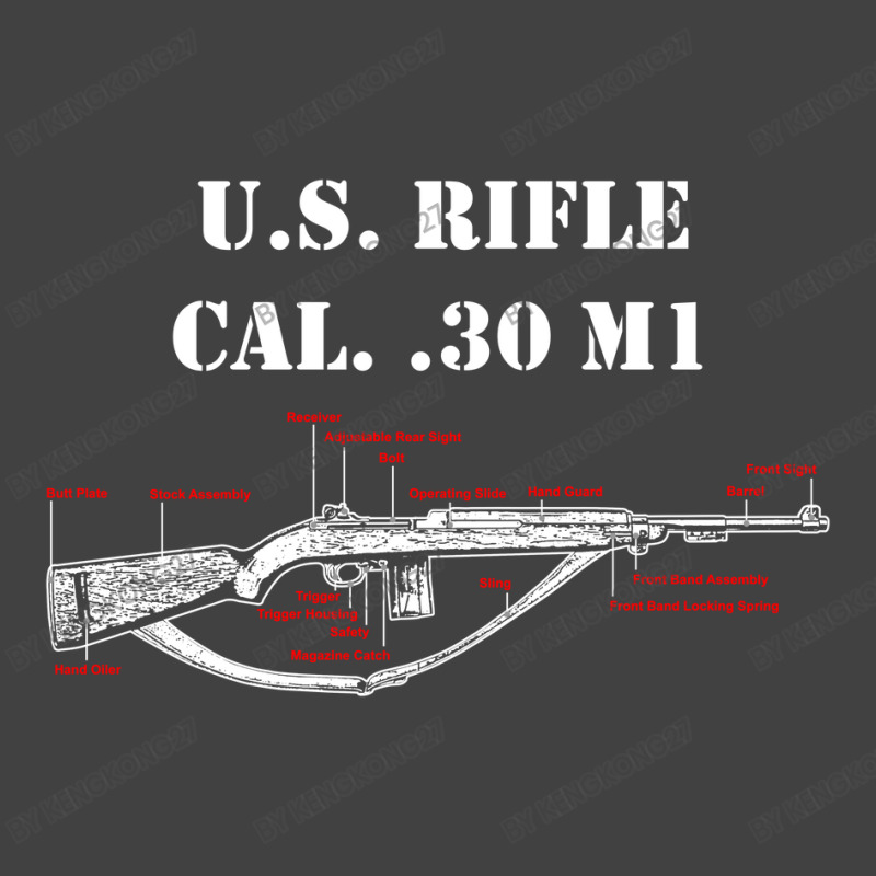 Us Rifle Carbine Cal 30 M1 Diagrams Vintage T-Shirt by Kengkong27 | Artistshot