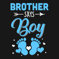 Gender Reveal For Brother Says Boy Matching Family Flannel Shirt | Artistshot