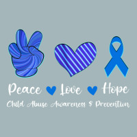 Peace Love Hope Child Abuse Awareness Blue Ribbon Unisex Sherpa-lined Denim Jacket | Artistshot