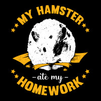 My Hamster Ate My Homework School Student Gift V-neck Tee | Artistshot